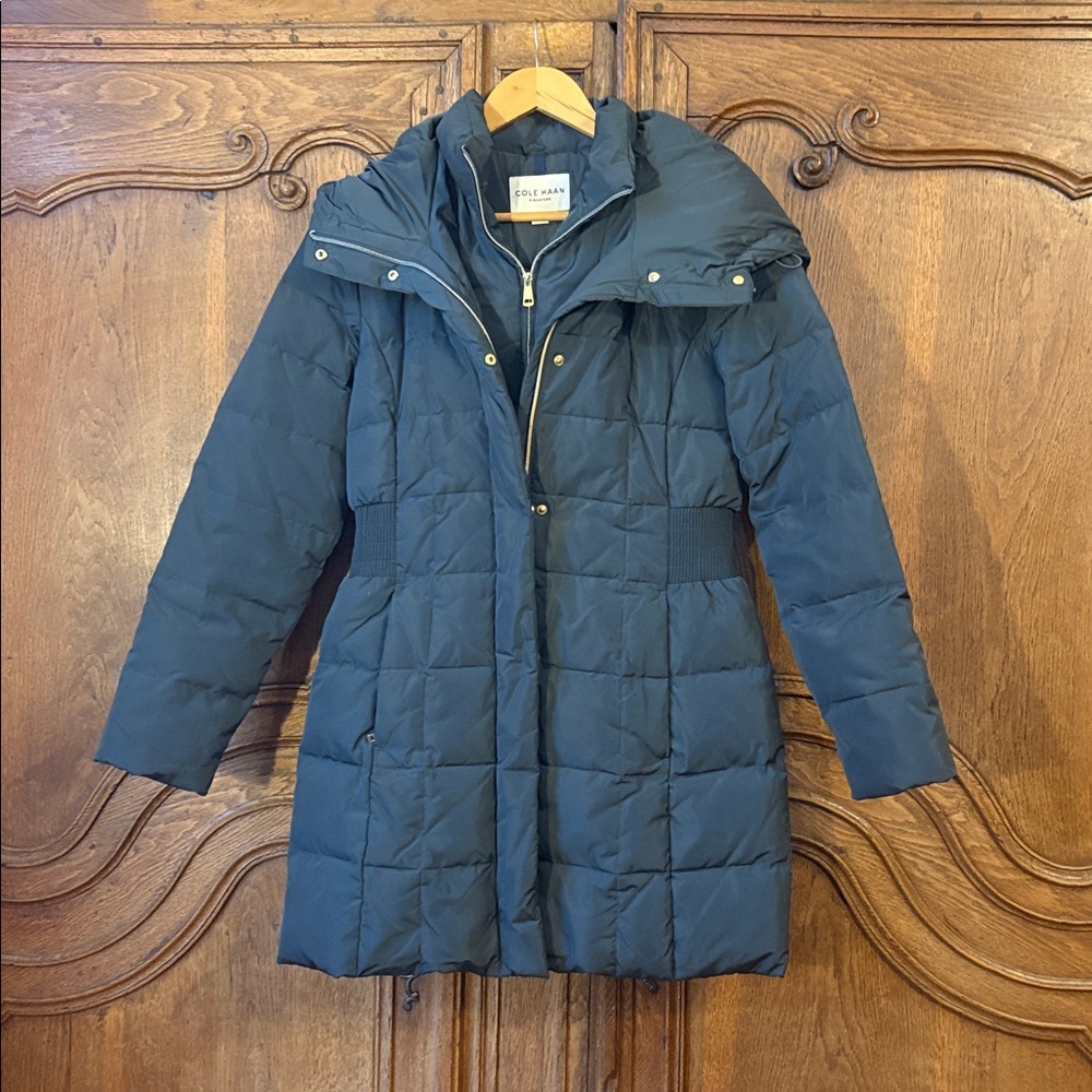 Cole Haan Hooded Down Puffer Coat - Picture 9 of 16